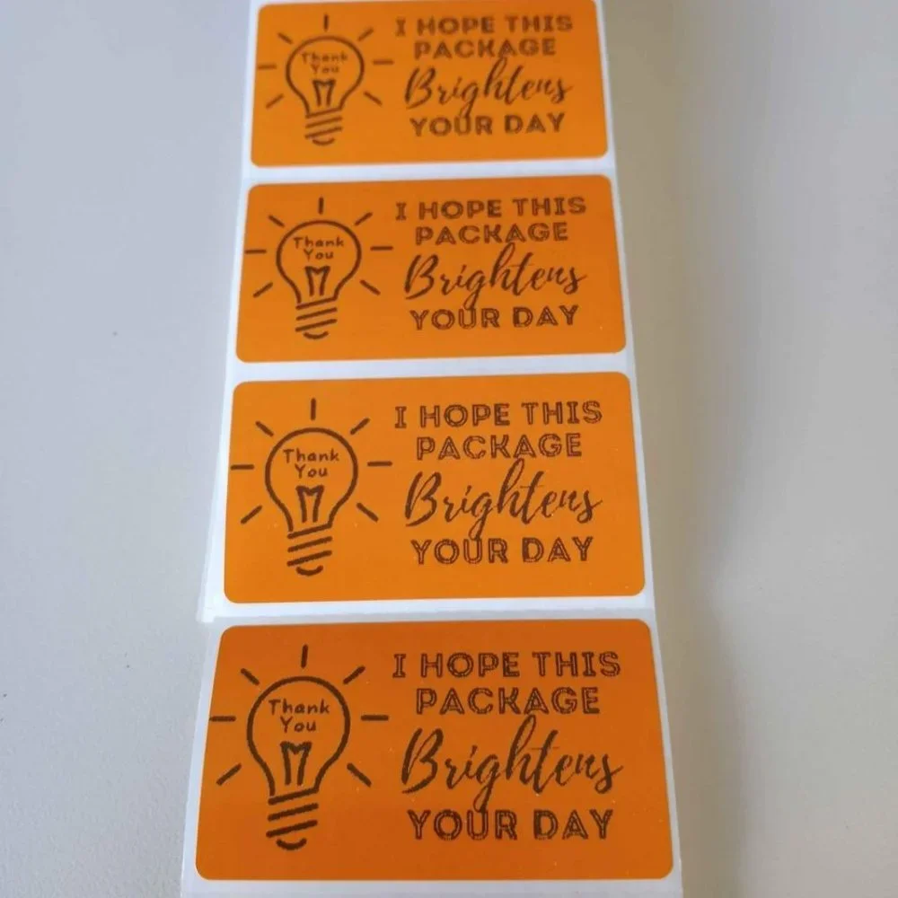 💙100 Brighten Your Day- Shipping Labels Thermal Packaging Stickers 2.25